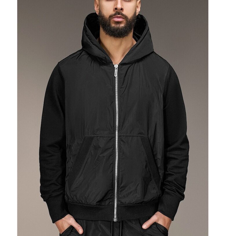 Суичър с цип - H15970 - Черен Made By Society