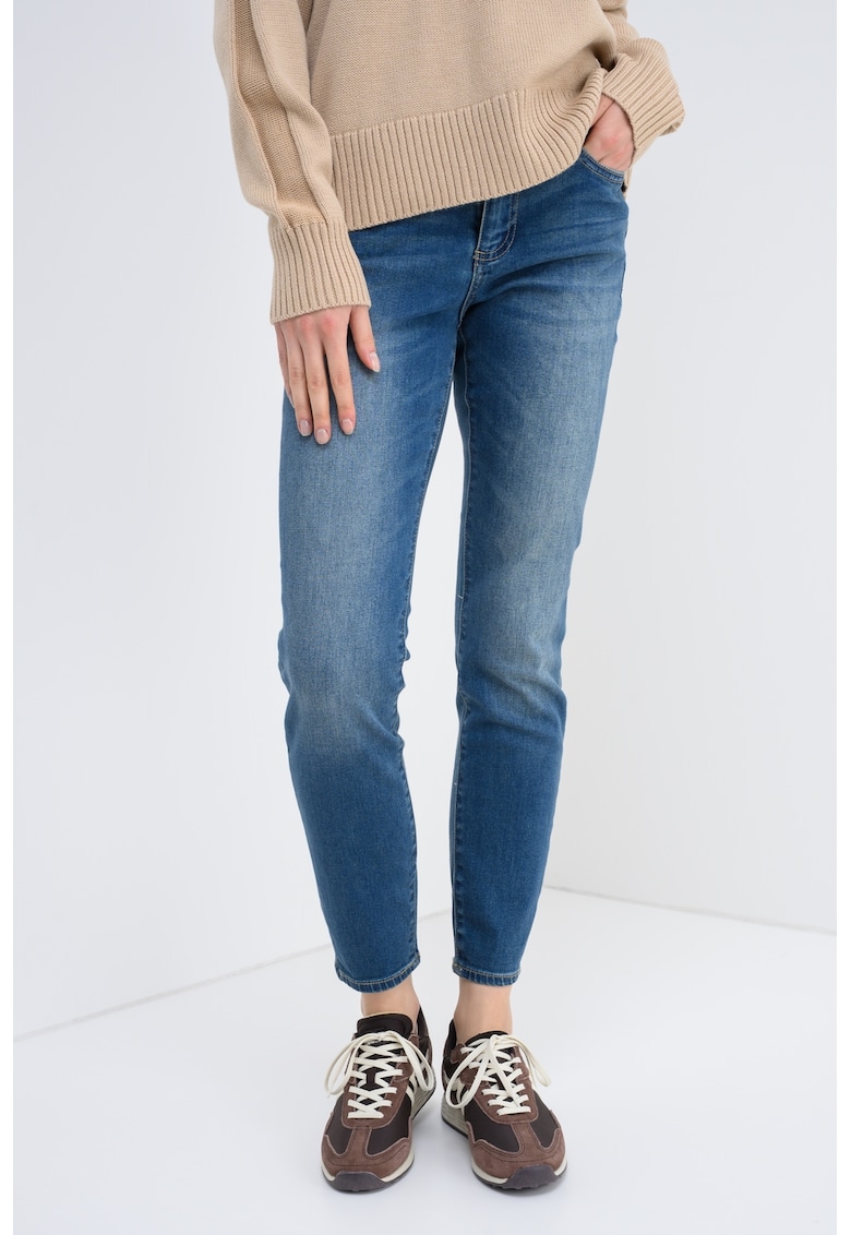 Супер скини дънки с висока талия - Прашно синьо ARMANI EXCHANGE