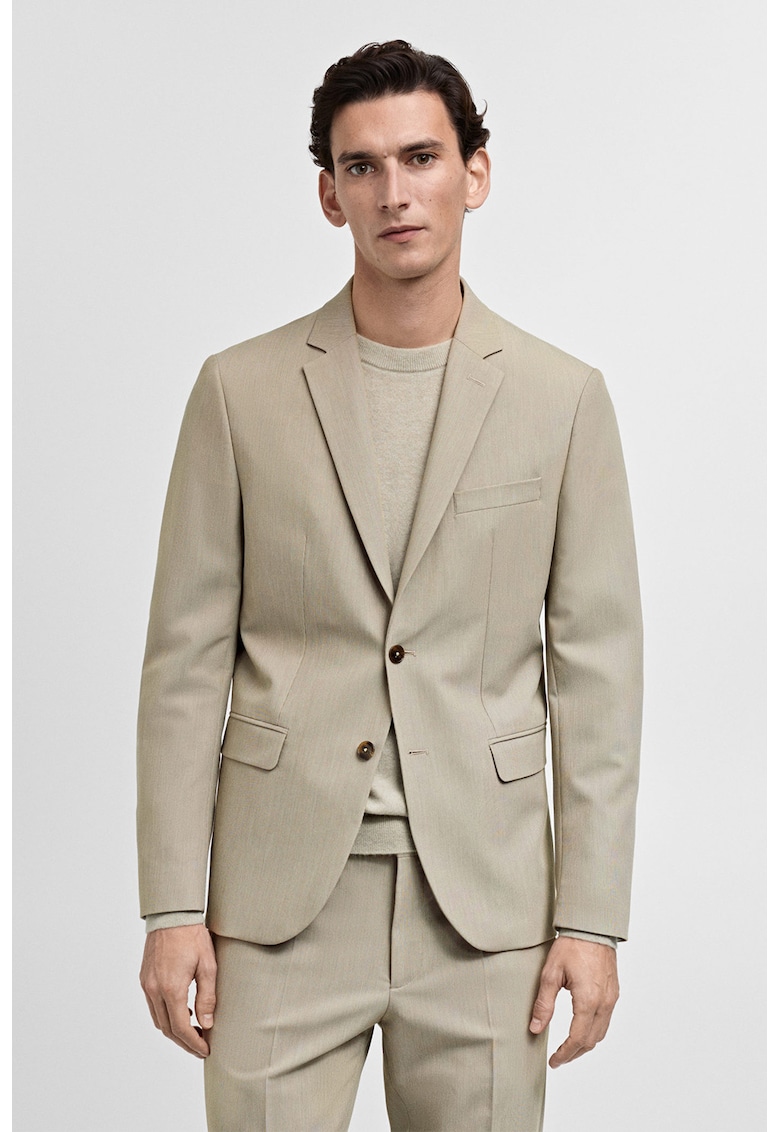 Супер слим сако - Бежов Mango