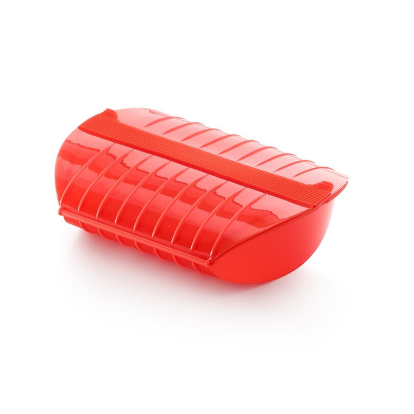 Съд за готвене на пара в микровълнова с решетка Lekue 1009026