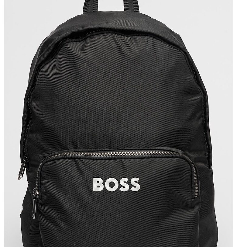 Текстилна раница Catch 3.0 с външен джоб - Черен BOSS