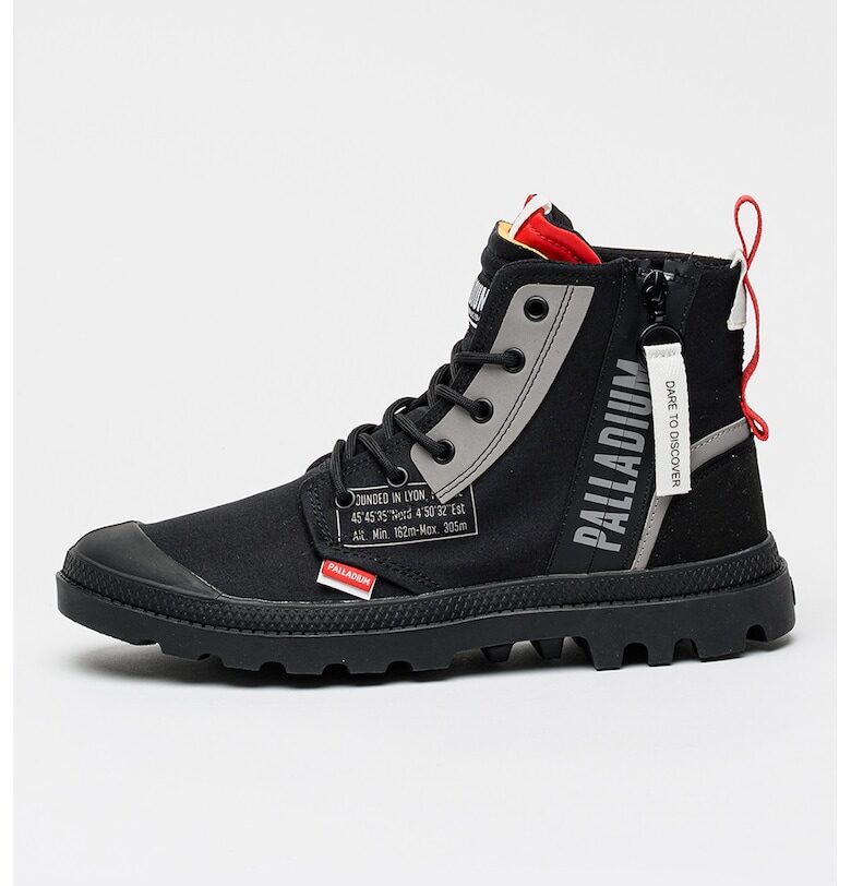 Текстилни кецове Pampa Hi Dare с лого - Черен/Светло кафяво Palladium