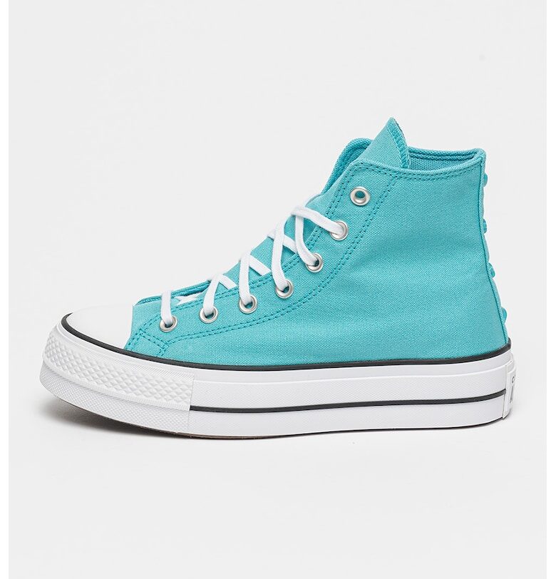 Текстилни кецове с равна платформа и лого Converse