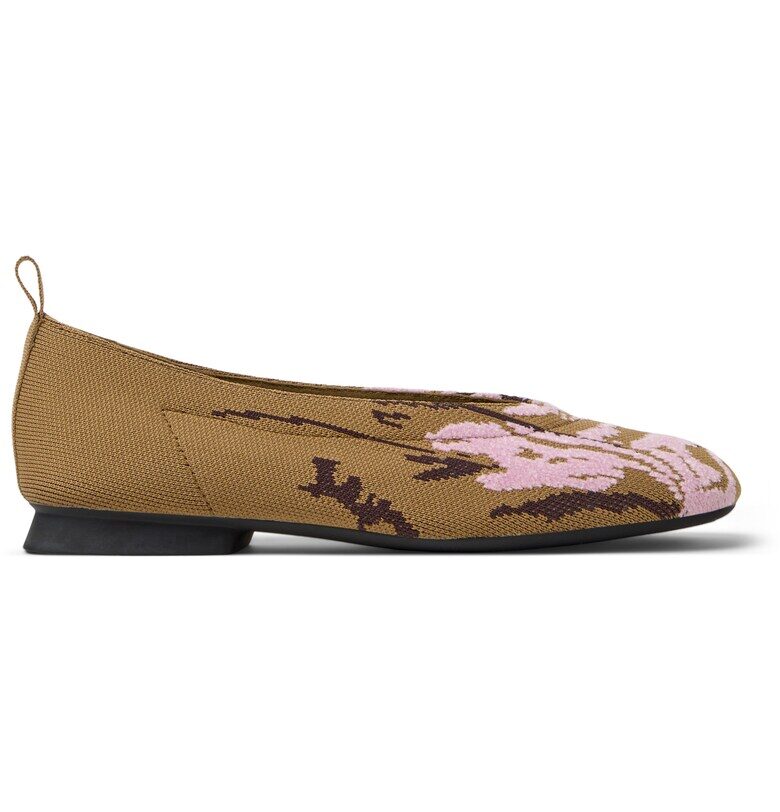 Текстилни пантофки Casi Myra - Бордо/Кафяв Camper