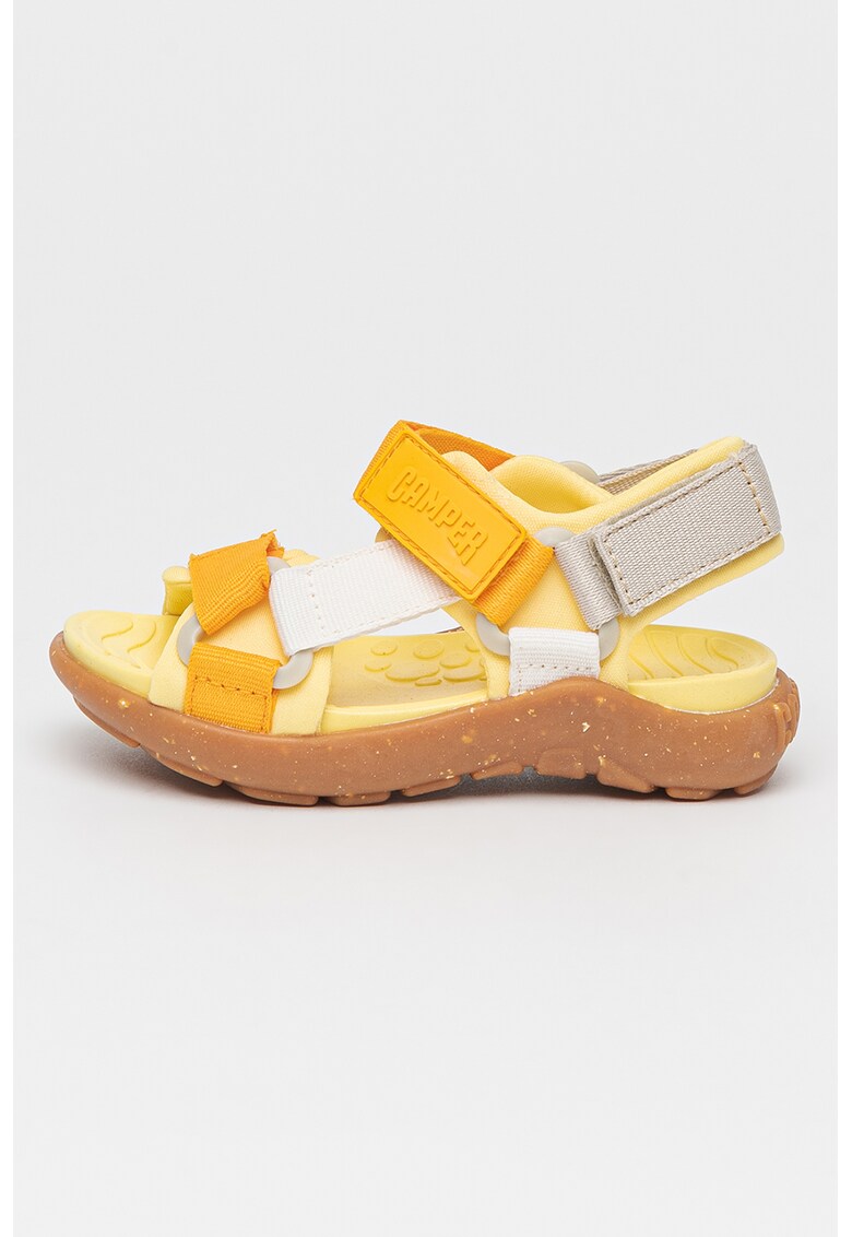 Текстилни сандали Wous 27443 с велкро - Жълт/Оранжев Camper