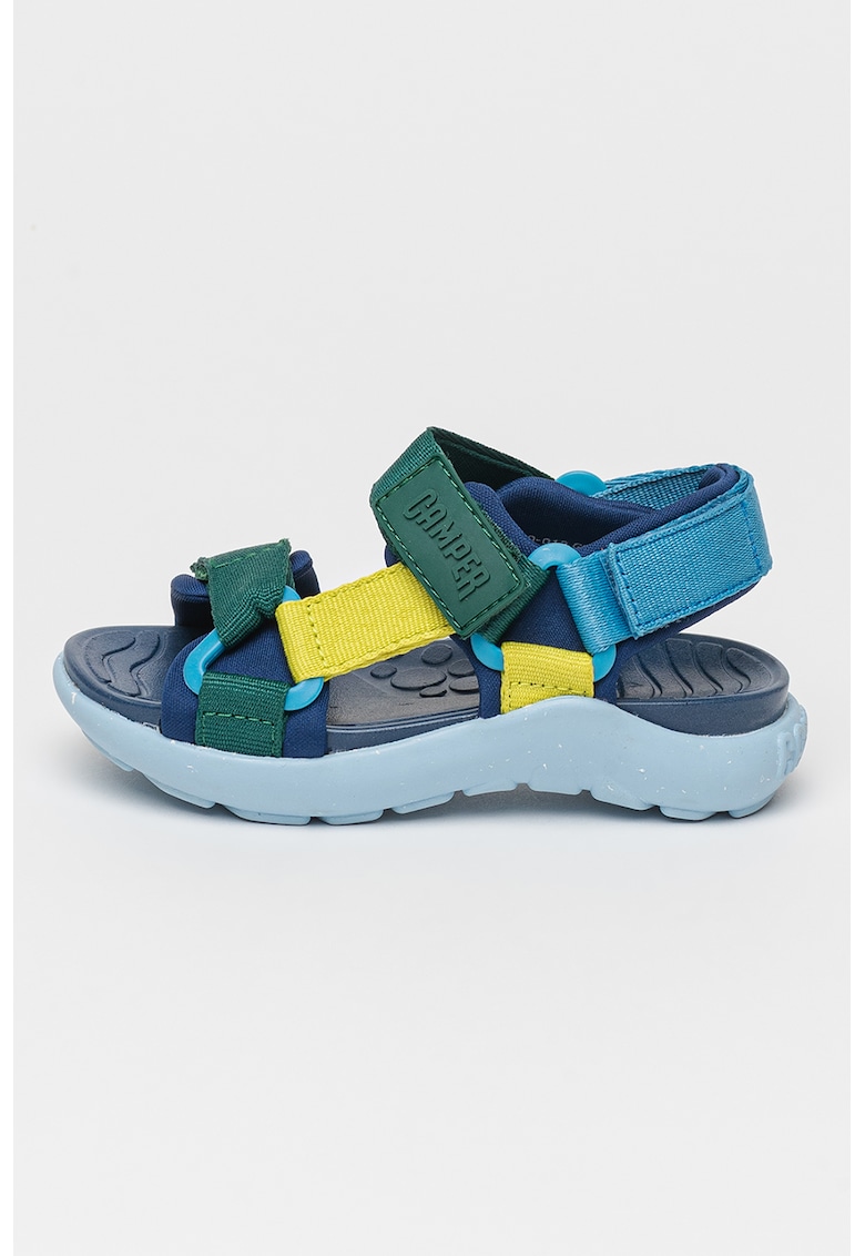 Текстилни сандали Wous 27443 с велкро - Зелен/Син Camper