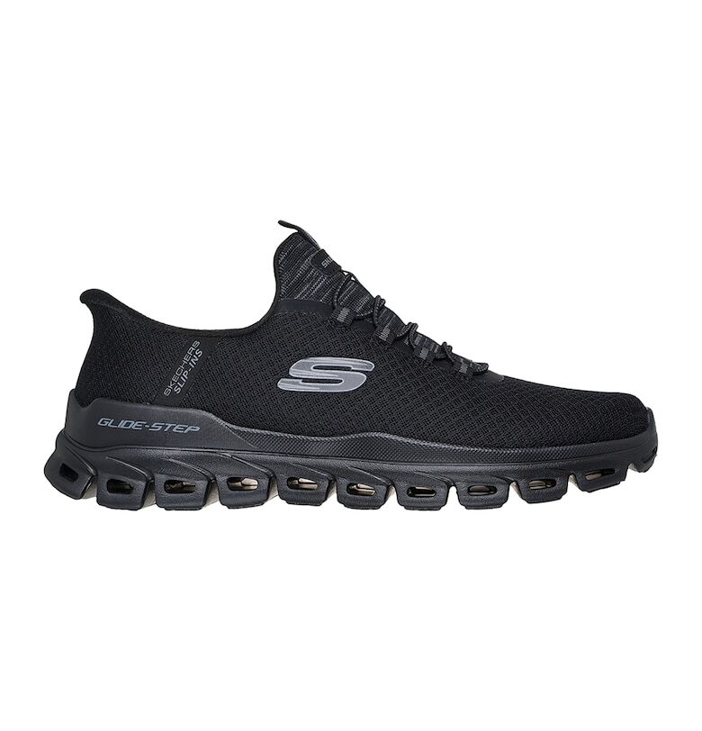 Текстилни спортни обувки Glide-Step Noxus - Прашно синьо/Избеляло черно Skechers