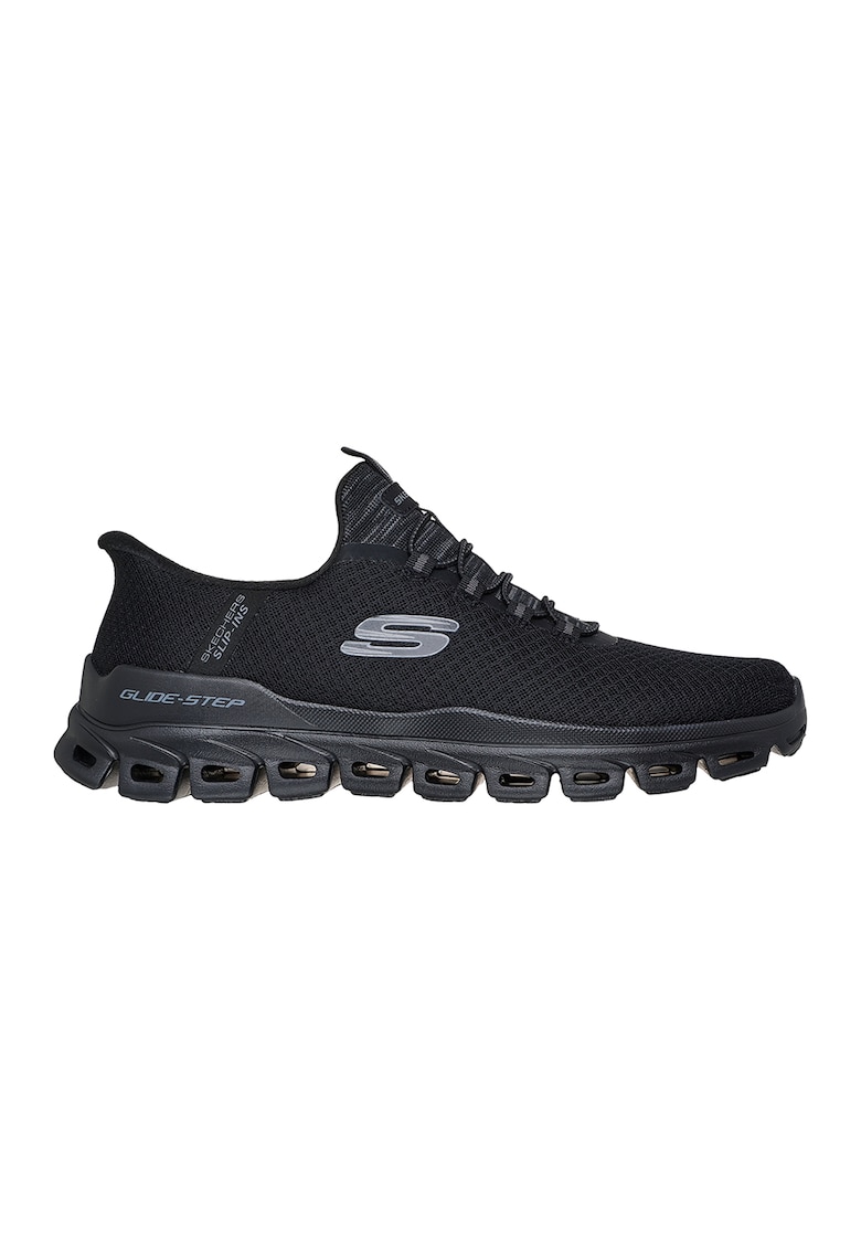 Текстилни спортни обувки Glide-Step Noxus - Прашно синьо/Избеляло черно Skechers
