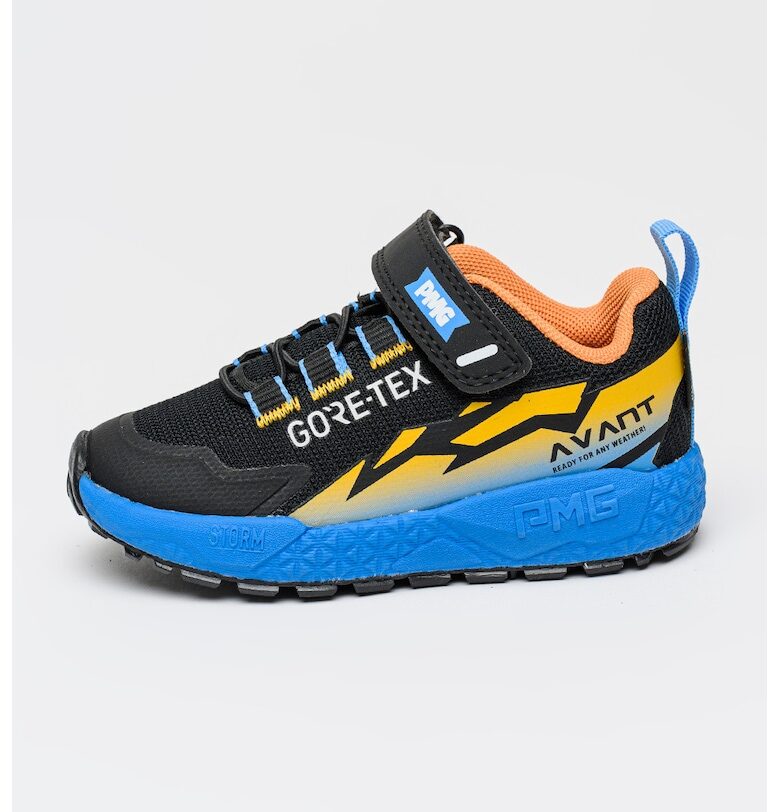 Текстилни спортни обувки с велкро - Черен/Оранжев Primigi