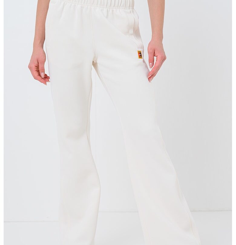 Тенис панталон със средновисока талия и лого - Крем Nike