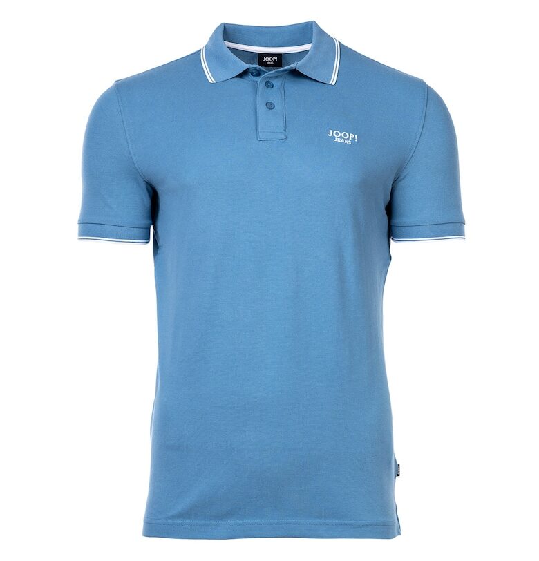 Тениска Agnello 11667 с яка и лого - Светлосин JOOP Jeans