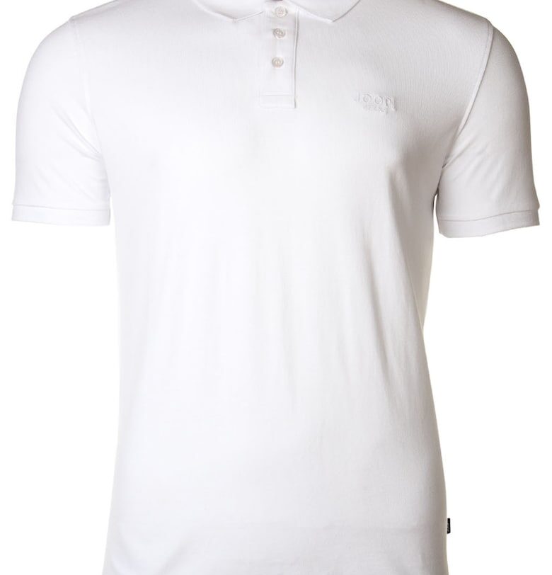 Тениска Ambrosio с яка и копчета - Бял JOOP Jeans