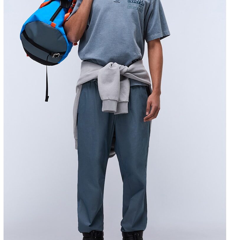 Тениска Cortona с яка - Прашно синьо Napapijri