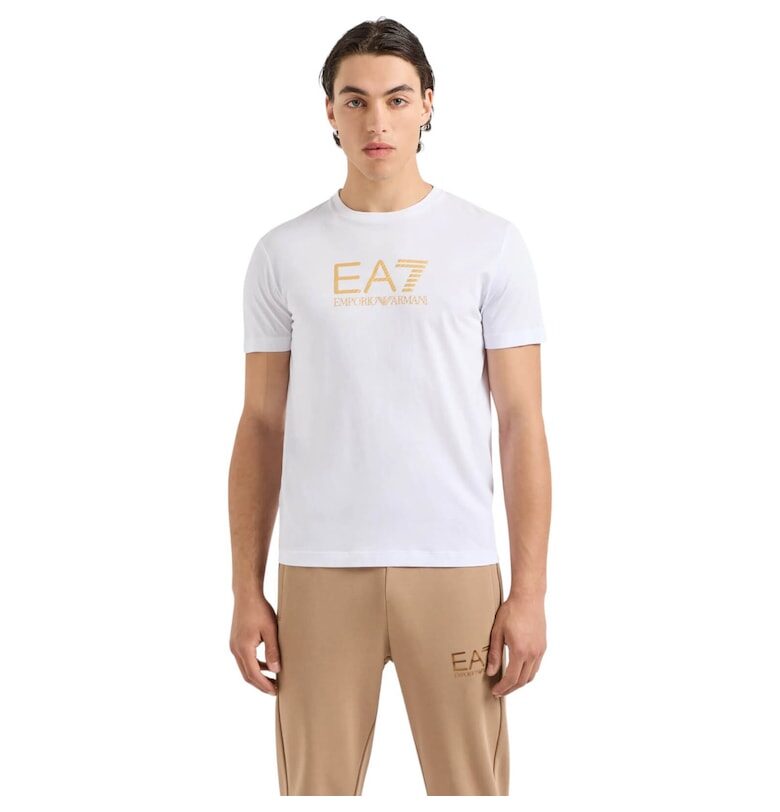 Тениска  EA7 Gold Label - AF10170-7M000007-U0002 35259 - Бял/Златист Emporio Armani