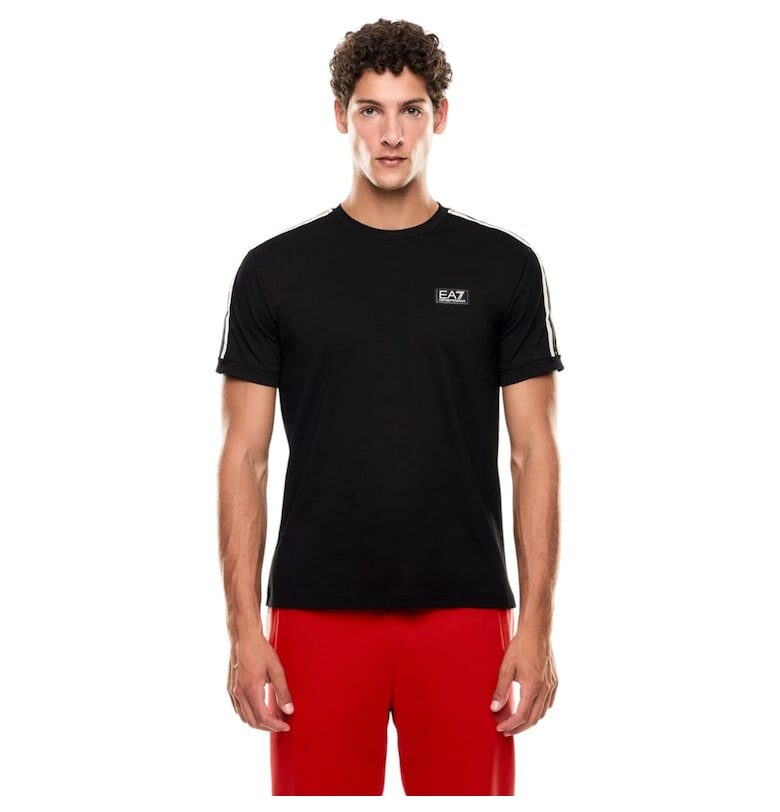 Тениска  EA7 Logo Series M Tape SS 48013 - Черен Emporio Armani