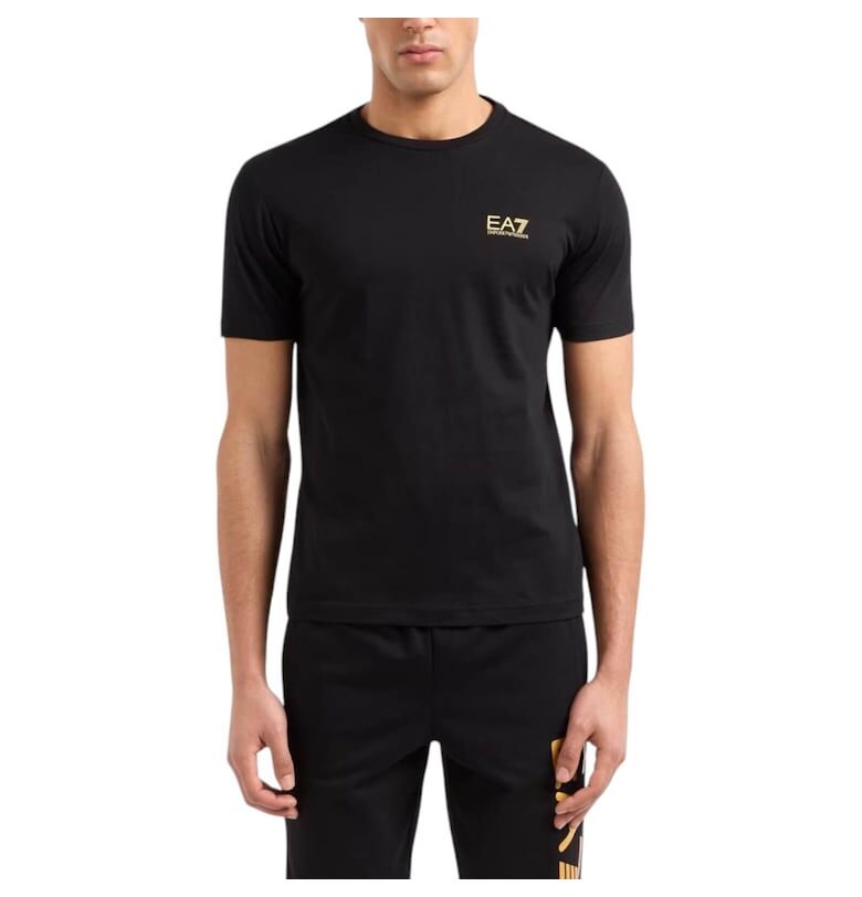 Тениска  EA7 Train Core Id SS25 40775 - Златист/Черен Emporio Armani
