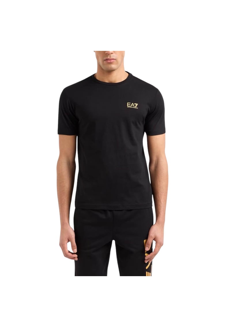 Тениска EA7 Train Core Id SS25 40775 - Златист/Черен Emporio Armani