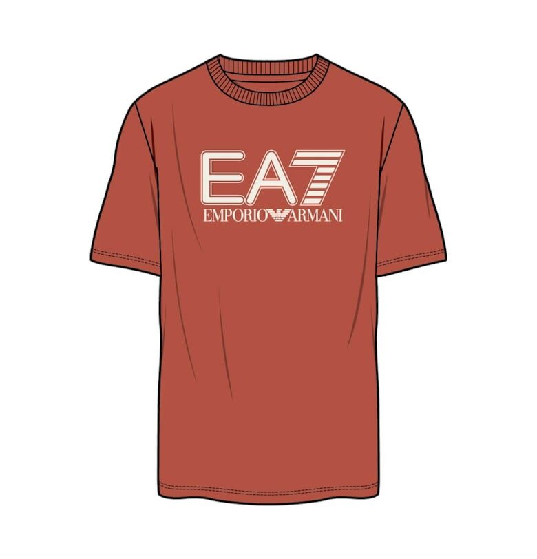 Тениска  EA7 Visibility - PJVQZ-6DPT62-1461 35312 - Оранжев Emporio Armani