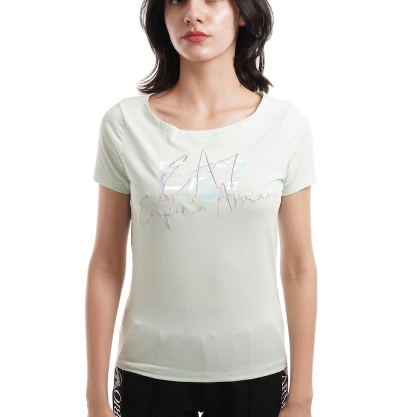 Тениска Emporio Armani  Train Logo Series W Handwritten Tee Crossover 3DTT26TJFKZ01880 EA7