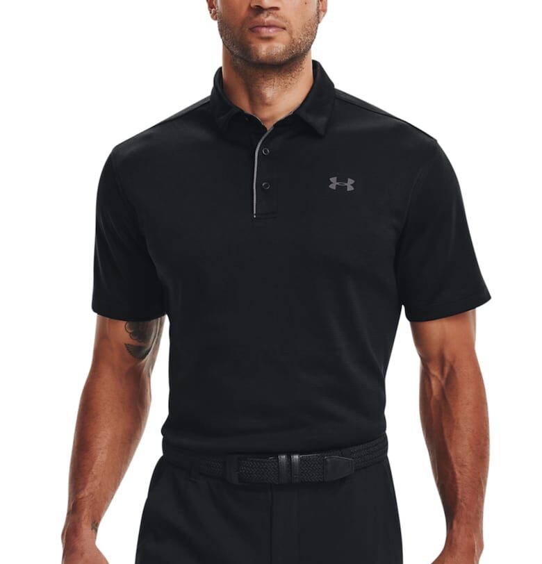 Тениска Golf Tech™ с яка - Черен Under Armour