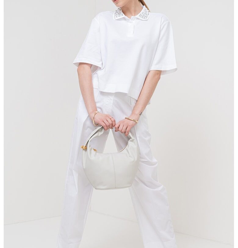 Тениска Gonzaga с класическа яка - Бял Marella