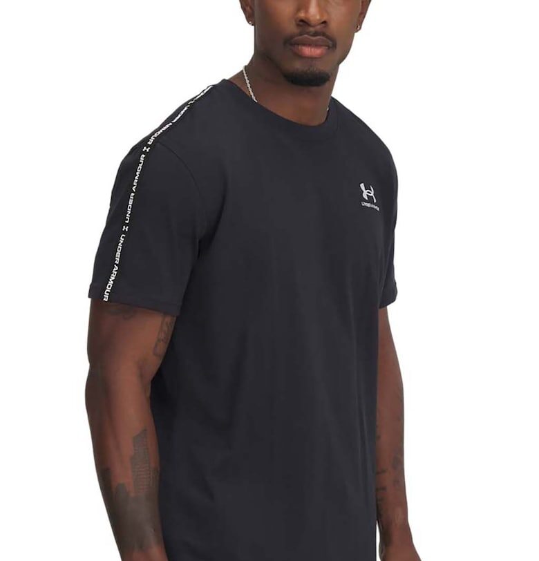 Тениска Icon с памук с лого - Черен Under Armour