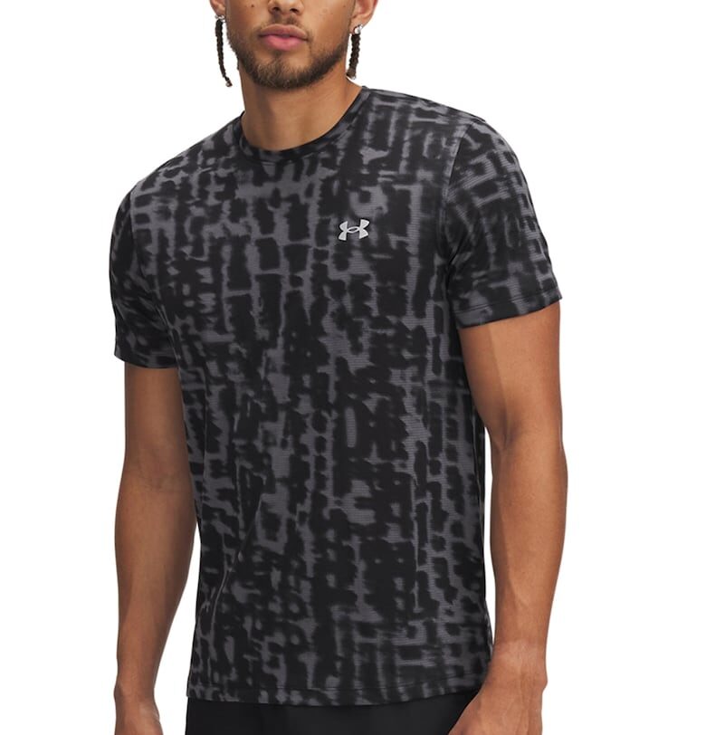 Тениска Launch за бягане със светлоотразителни детайли - Черен/Tъмносив Under Armour