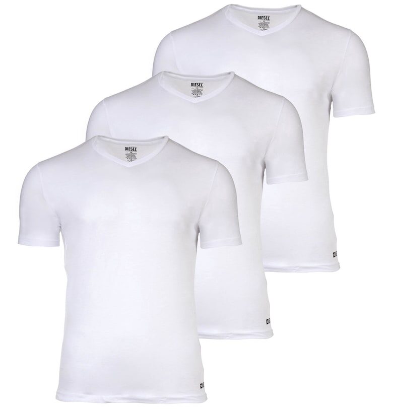 Тениска Michael с шпиц - 3 броя - Бял Diesel