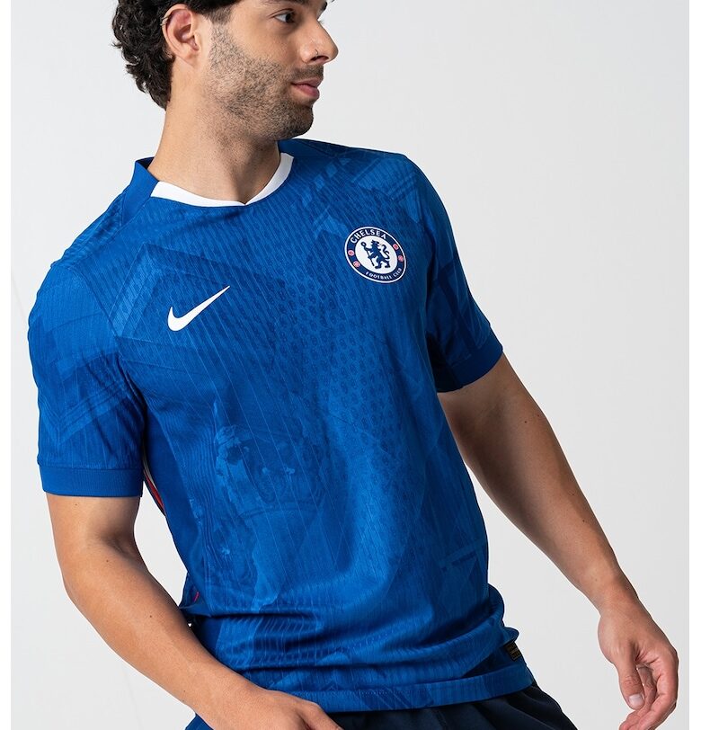 Тениска за футбол Chelsea FC - Бял/Кралско Синьо Nike