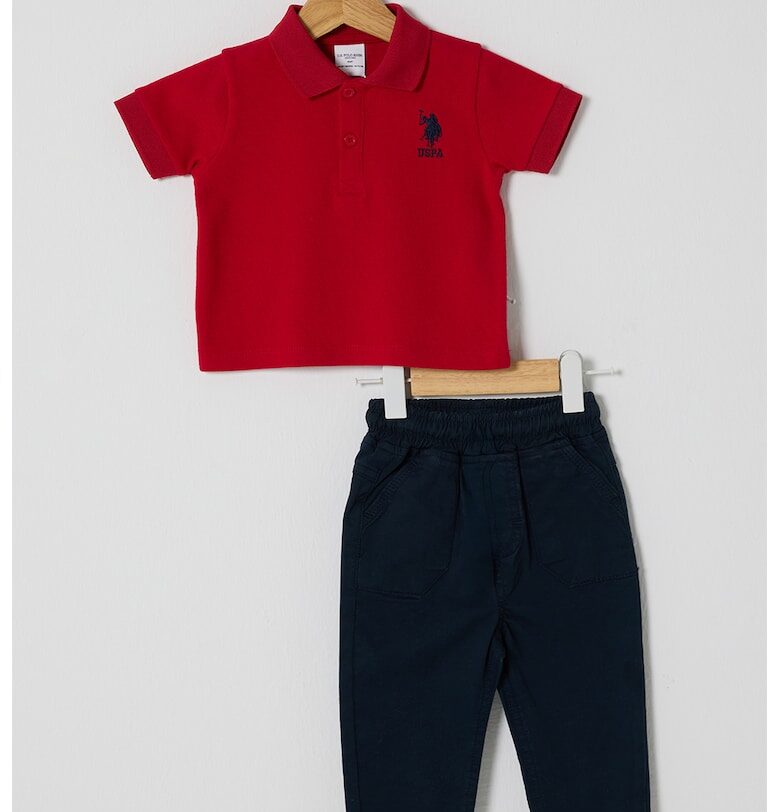 Тениска и дънки - 2 части - Червен/Тъмносин US Polo Assn