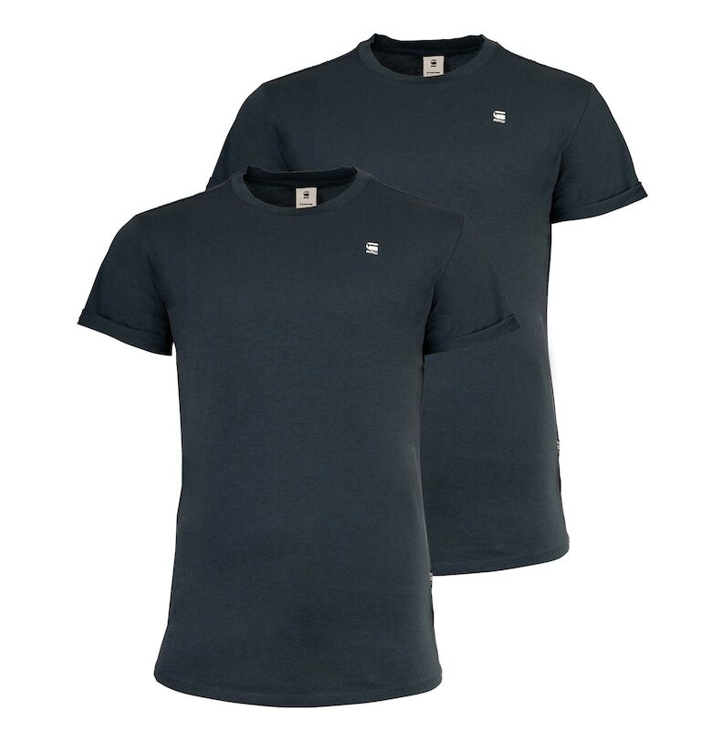 Тениска от органичен памук - 2 броя - Сив/Син G-STAR