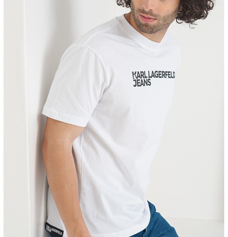 Тениска от органичен памук - Бял KARL LAGERFELD JEANS