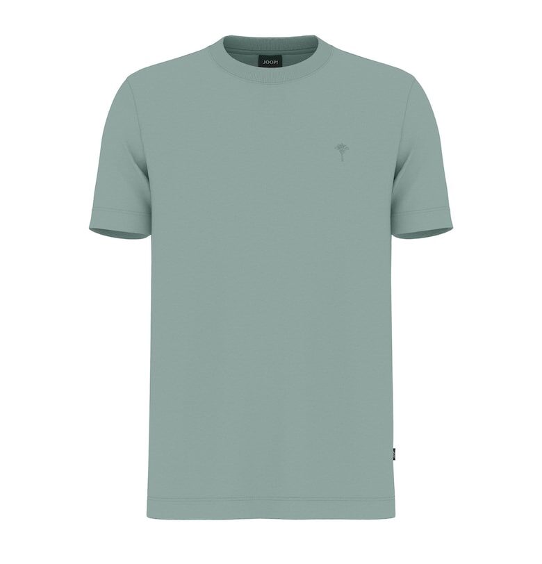 Тениска от органичен памук с овално деколте - Зелен Joop