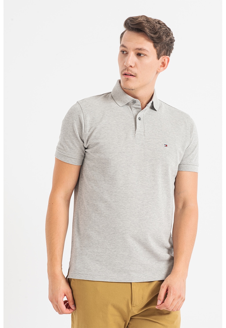 Тениска от органичен памук с яка Tommy Hilfiger