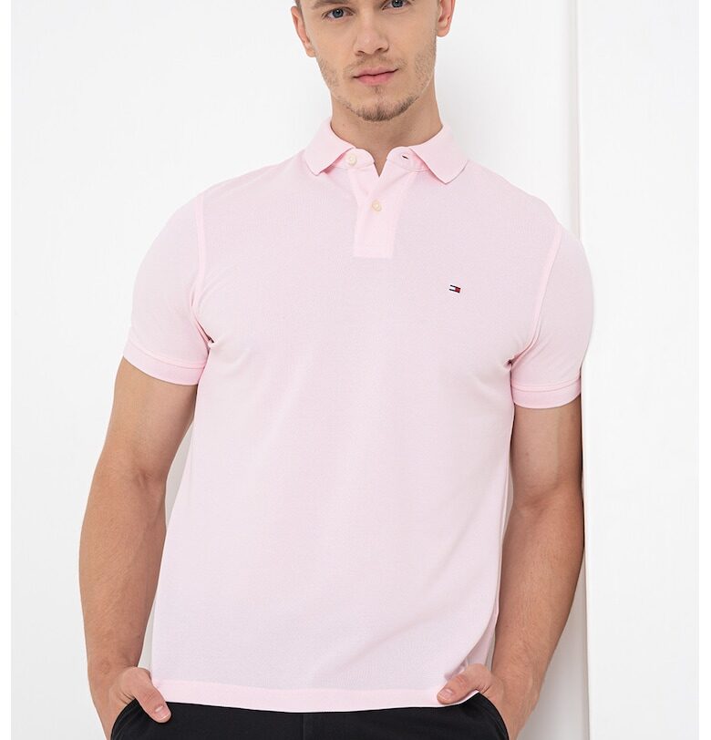 Тениска от органичен памук с яка Tommy Hilfiger