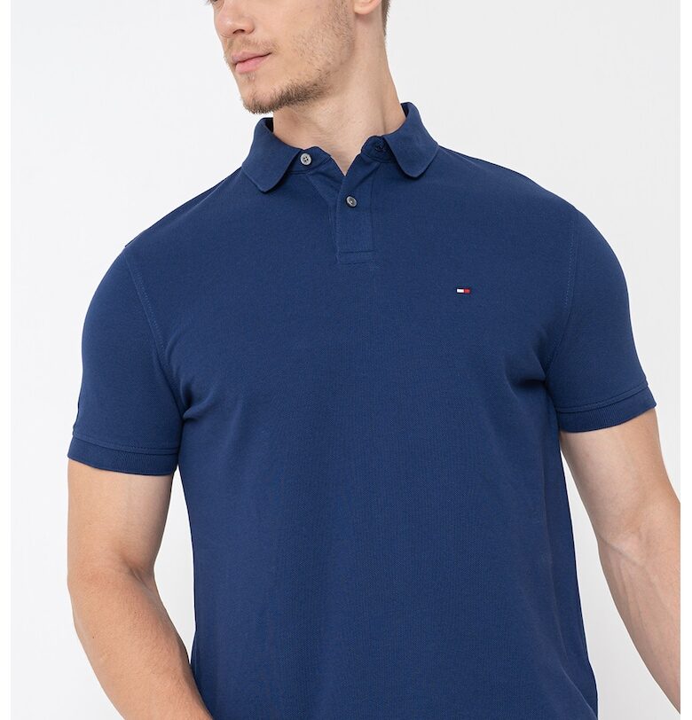 Тениска от органичен памук с яка Tommy Hilfiger