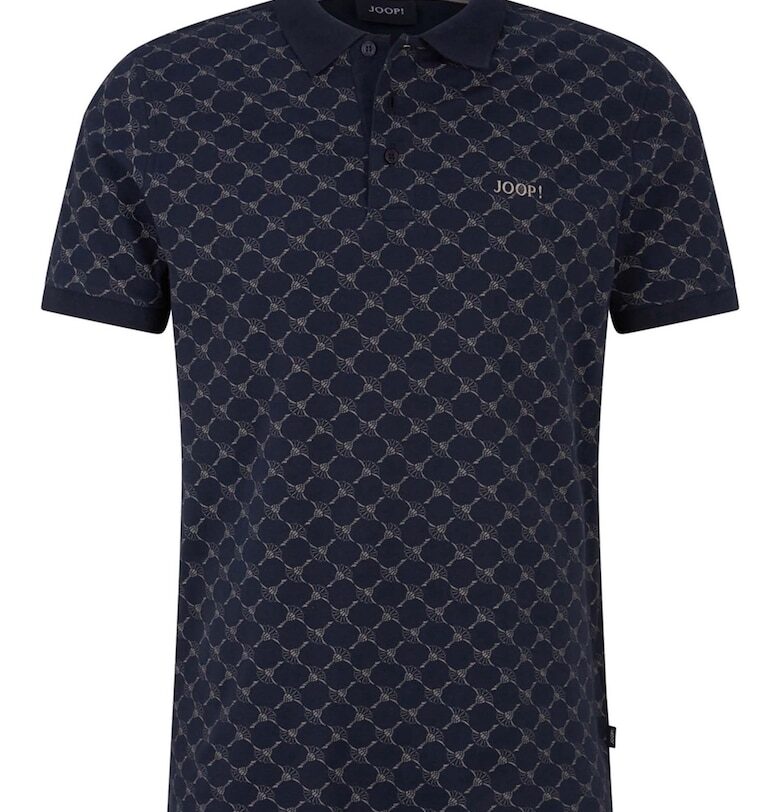 Тениска от пике Paigam с яка - Тъмносин Joop