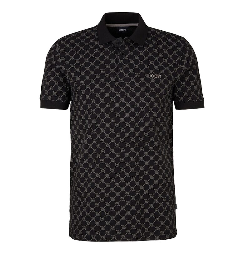 Тениска от пике Paigam с яка - Черен Joop