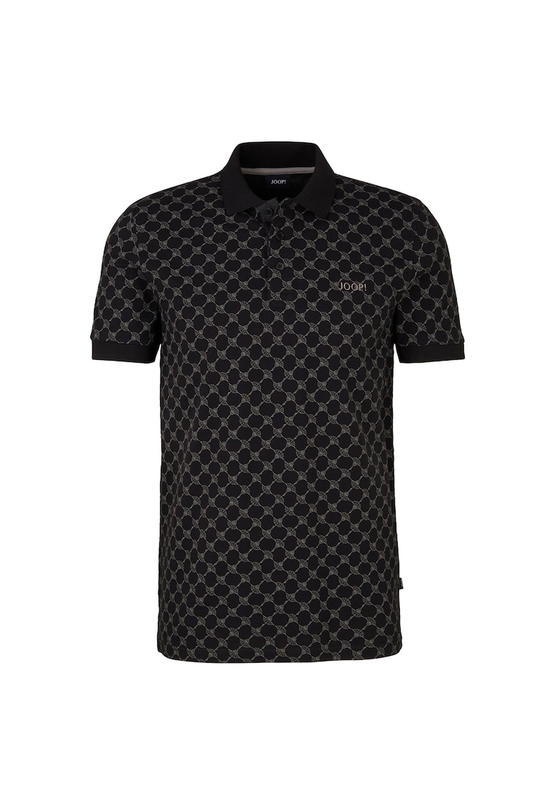 Тениска от пике Paigam с яка - Черен Joop