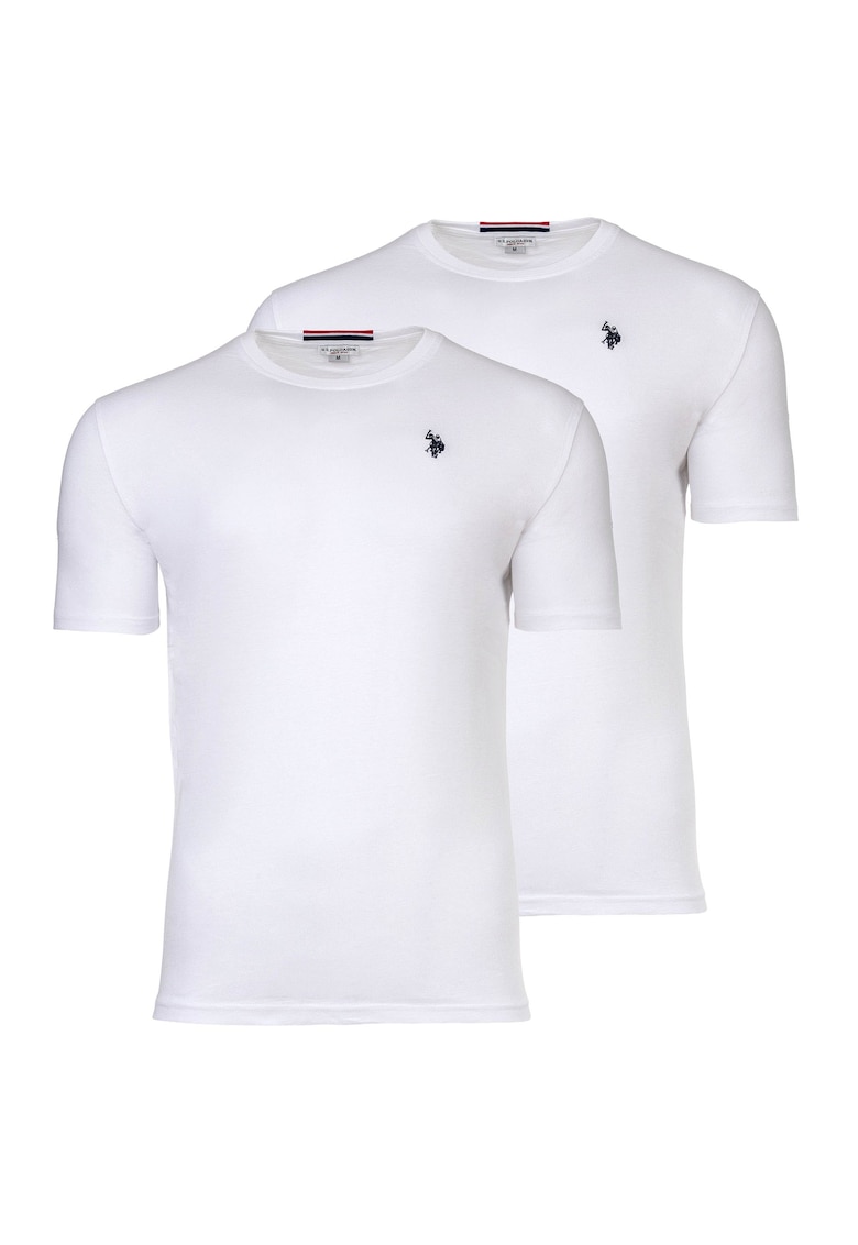 Тениска с бродирано лого - 2 чифта - Бял US Polo Assn