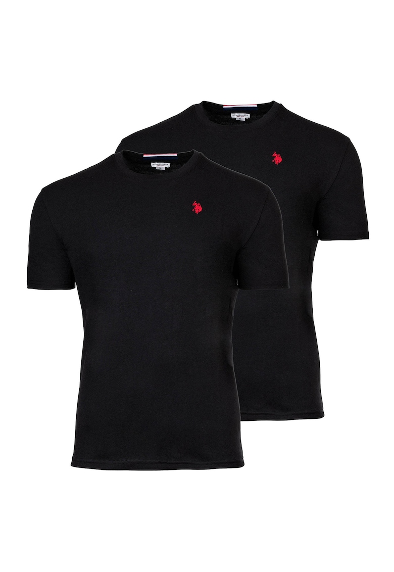Тениска с бродирано лого - 2 чифта - Черен US Polo Assn