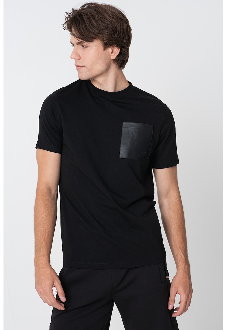 Тениска с джоб на гърдите - Черен Karl Lagerfeld