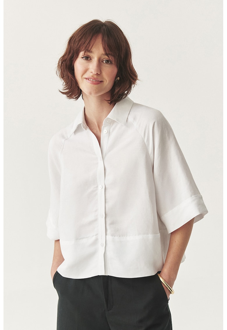 Тениска с лен - Бял Tatuum