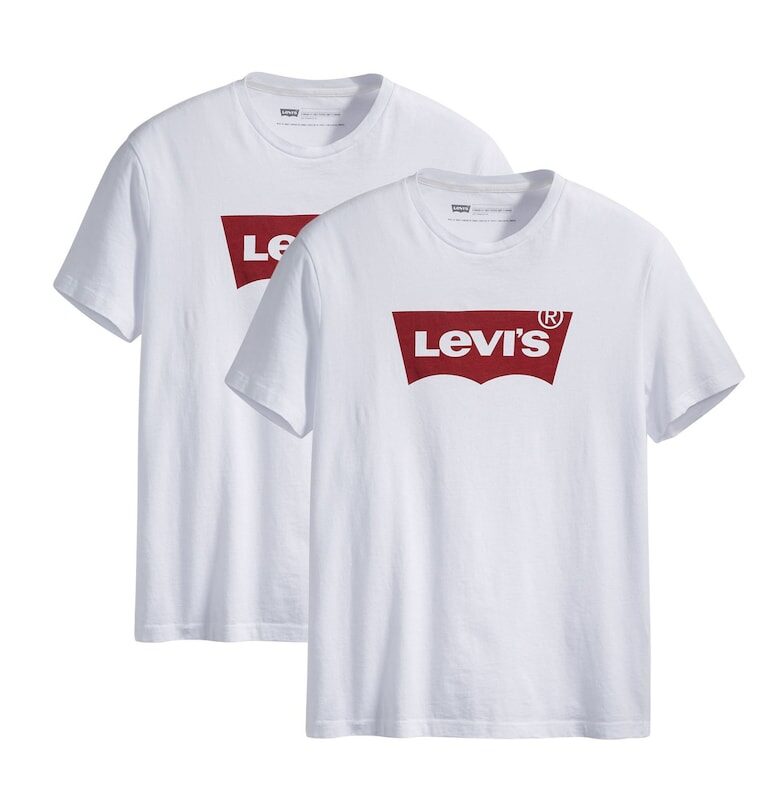 Тениска с лого - 2 части - Бял Levis