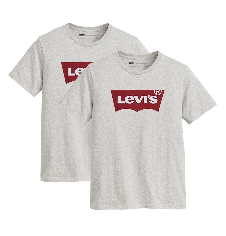 Тениска с лого - 2 части - Сив Levis