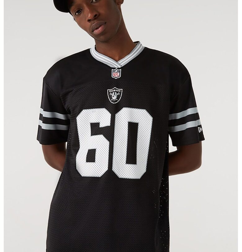 Тениска с лого Raiders - Бял/Черен New Era