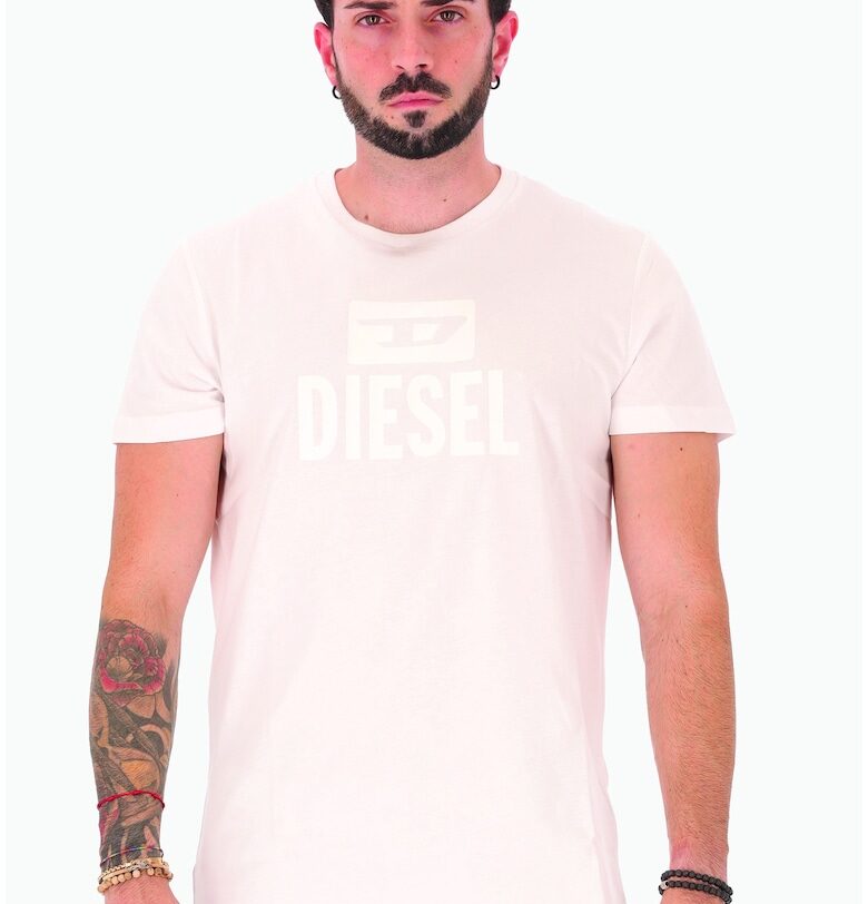 Тениска с лого - Бял Diesel