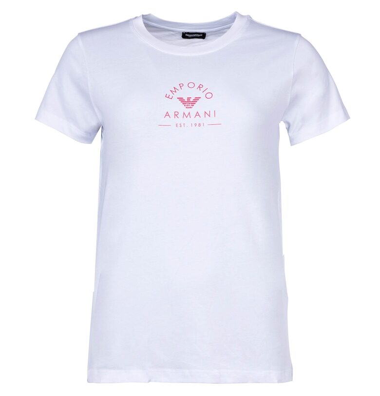 Тениска с лого - Бял Emporio Armani