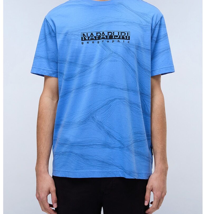Тениска с лого - Син Napapijri