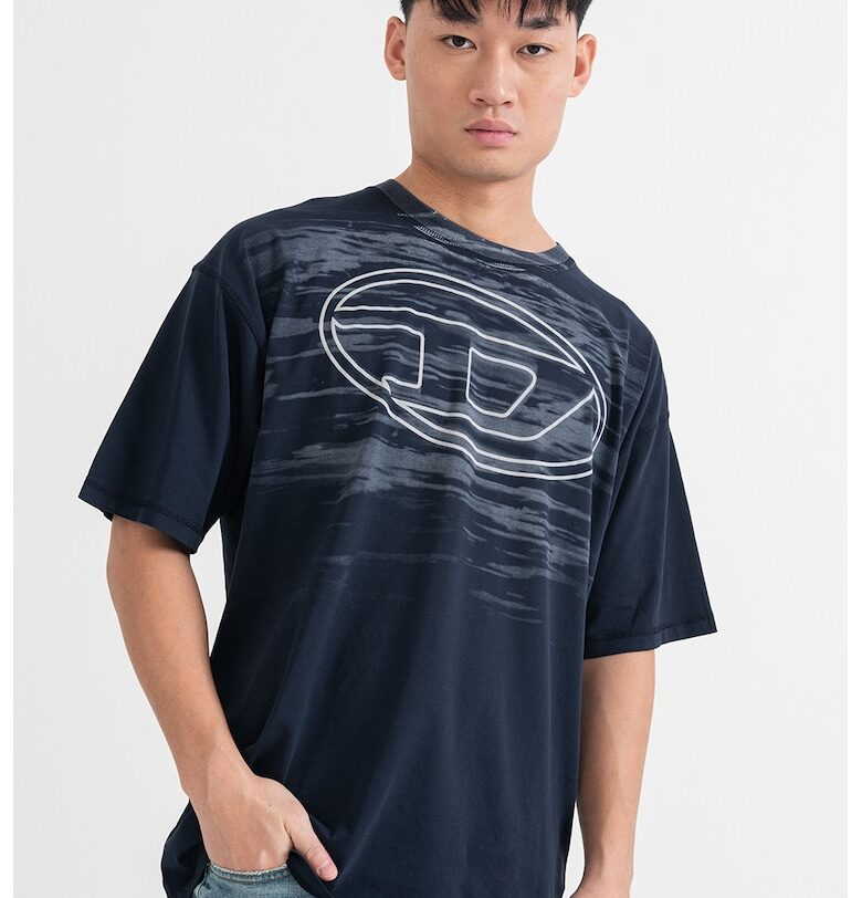 Тениска с лого - Тъмносин Diesel